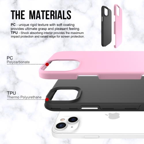 Uolo Guardian Drop Rated Hard Shell Case Cover for iPhone 14 Plus - Pink