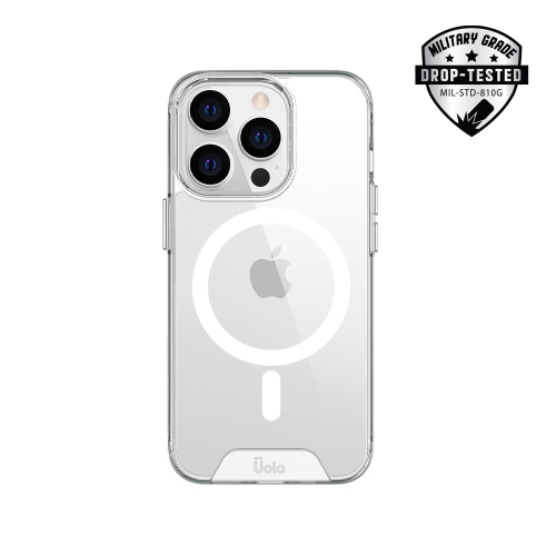 UOLO  Soul+ Magsafe Case Drop Rated Fitted Hard Shell Case for Iphone 14 Pro/13 Pro (4Ft Drop Tested Mag Case) - Clear