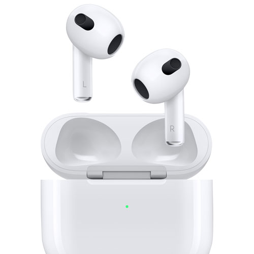 Écouteurs boutons 100 % sans fil AirPods d'Apple avec étui de chargement Lightning - Blanc