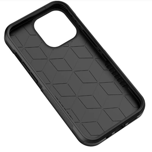 【CSmart】 Heavy Duty Rubber Armor Bumper Hard Case Cover for iPhone 15 Plus / 14 Plus, Midnight Green