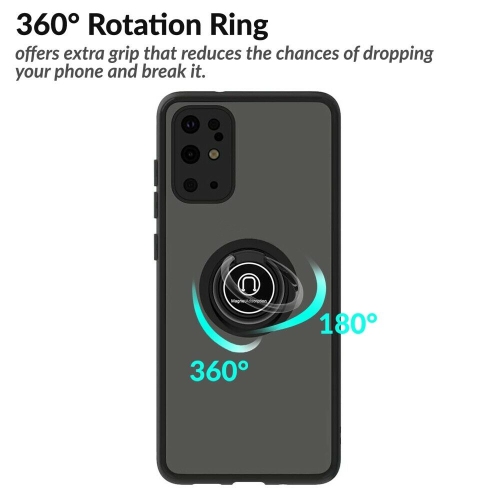 【CSmart】 Rubberized Hybrid Magnetic Kickstand Case with Ring Holder for iPhone 15 Plus / 14 Plus, Army Green