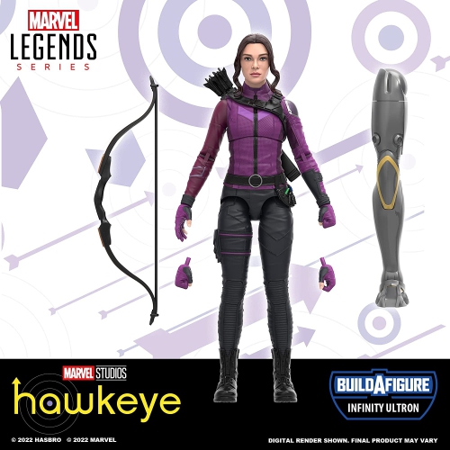 Hasbro Marvel Legends Series: Kate Bishop Disney Plus Hawkeye Build-a-Figure Infinity Ultron Action Figure