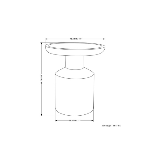 Simpli Home Haynes Solid Mango Wood 16 " Round Boho Wooden Accent Table in Black