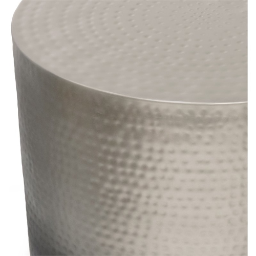 Simpli Home Nova Boho 19 " Metal Metal Side Table in Silver Ombre