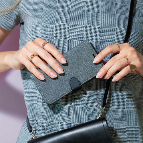 Blu Element 2 in 1 Folio with MagSafe Case Gravity Grey for iPhone 14/13 Cases BEA21FIP2241MSGG