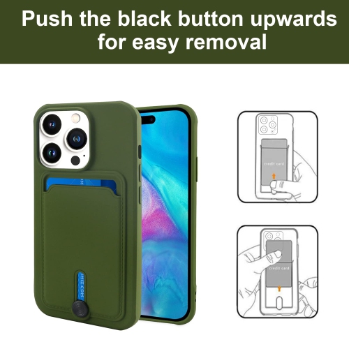 DREOLA iPhone 14 Pro Case with Card Holder, Cases for iPhone 14 Pro Wallet Case with Card Slots Holder, Soft Slim TPU Shockp