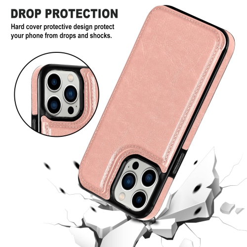 Aoksow Designed for iPhone 14 Pro Max Wallet Case, Soft PU Leather Card Case with Kickstand Slim Protective Cover for iPhone