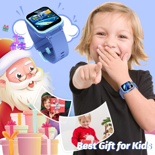 Kids Smart Watch with Dual Camera, Games, Music, Flashlight & Learning Tools – HD Touchscreen Smartwatch Gift for Boys & Girls Ages 6-13