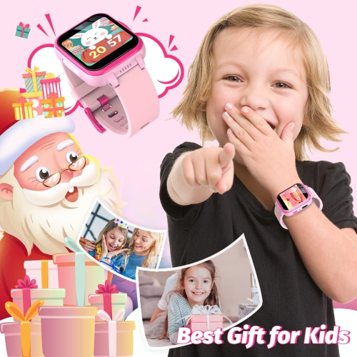 Kids Smart Watch with Dual Camera, Games, Music, Flashlight & Learning Tools – HD Touchscreen Smartwatch Gift for Boys & Girls Ages 6-13