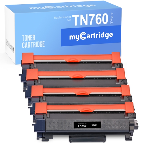 Brother TN 760 Black High Yield Toner Cartridge, Up to 3,000 Pages