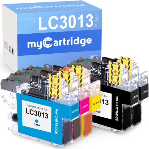 Brother LC3013 | MYCARTRIDGE Compatible Printer High Yield Ink Cartridge-5 Pack