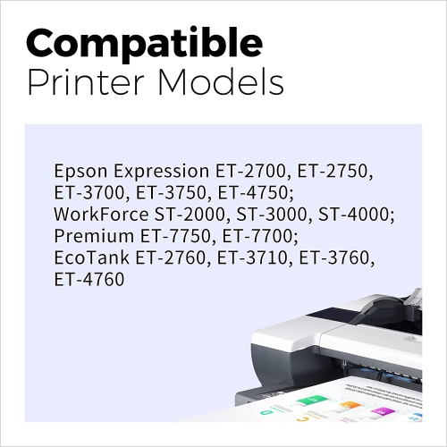 EPSON T502 EcoTank -Ink | MYCARTRIDGE Compatible Ultra-high Capacity Bottle Black and Color-5 Pack