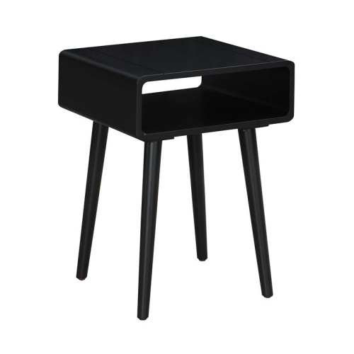 Table d’extrémité carrée Napa de pratique concepts, fini bois noir