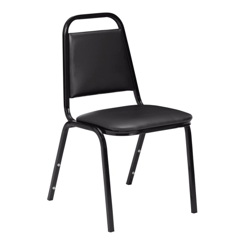 NATIONAL PUBLIC  Nps 9100 Series 32" Modern Vinyl Upholstered Stack Chair In Panther In Black Love it