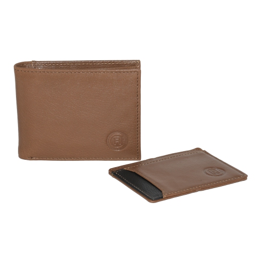 Club Rochelier Men's Billfold with Removable Card Holder Set