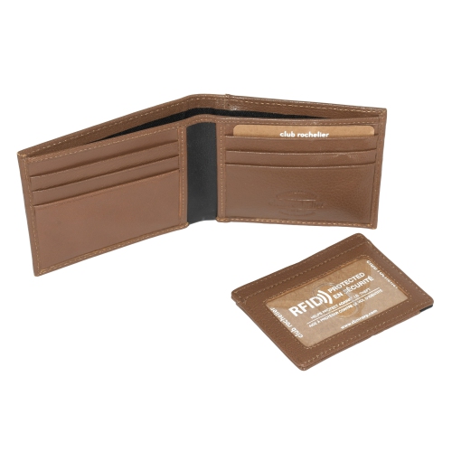 Club Rochelier Men's Billfold with Removable Card Holder Set