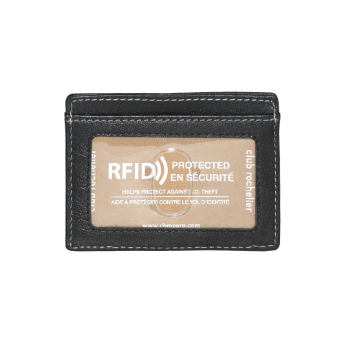 Club Rochelier Men's Billfold with Removable Card Holder Set