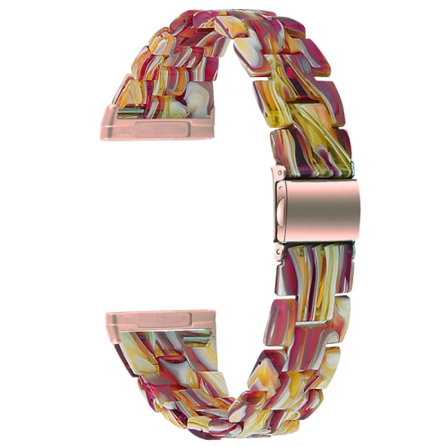 StrapsCo Marble Resin Band Bracelet Strap With Clasp for Fitbit Sense - Feminine Marble