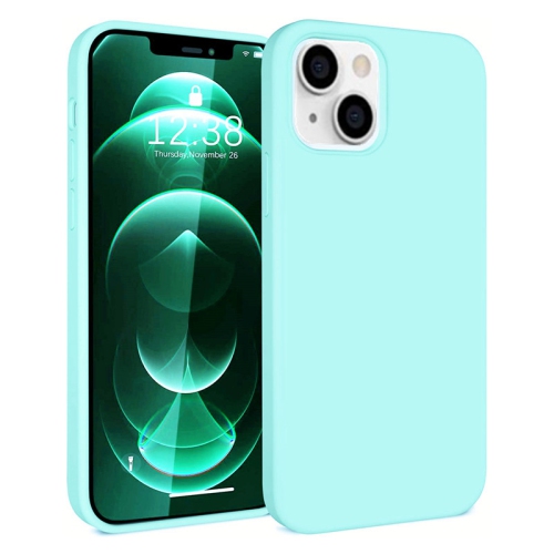 【CSmart】 Slim Soft Liquid Silicone Gel Rubber Case Back Cover for iPhone 15 / 14, Teal