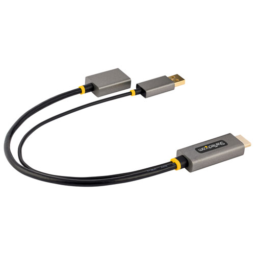 StarTech 0.3m 4K 60Hz HDMI to DisplayPort Adapter Cable with USB Bus Powered (128-HDMI-DISPLAYPORT)