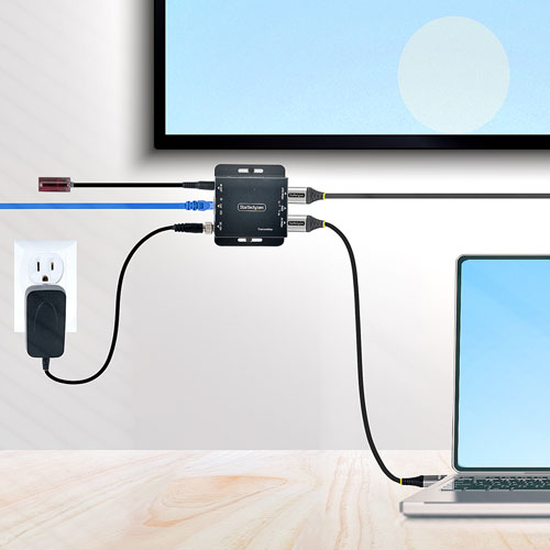 StarTech 4K HDMI Extender Over CAT6/CAT5 Ethernet Cable - Black