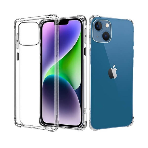 SUPERSHIELD  Apple Iphone 14 Plus Clear Case-Mate Tough Clear Fitted Hard Shell Shockproof Gel Transparent Air Cushion Heavy Duty Cover for Iphone 14