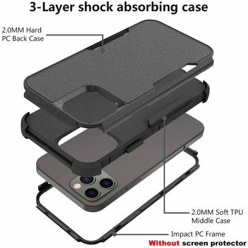 SuperShield iPhone 14 Pro Max Adventure Case: Unleash Ultimate Protection – Black
