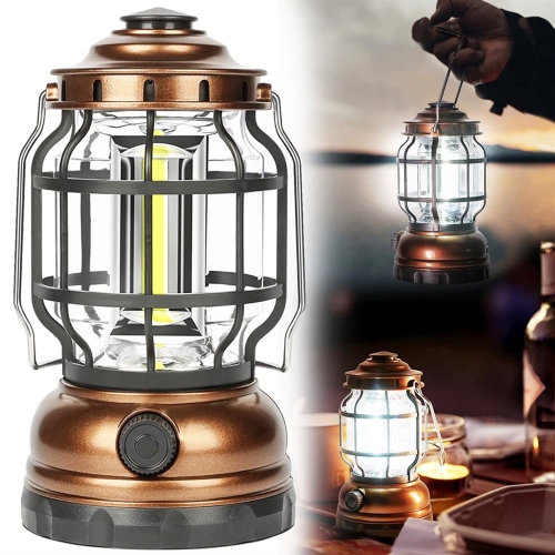 RCA RFL5018 - Dimmable Camping Lantern, 280 Lumens Led 3 COB, Weather Resistant