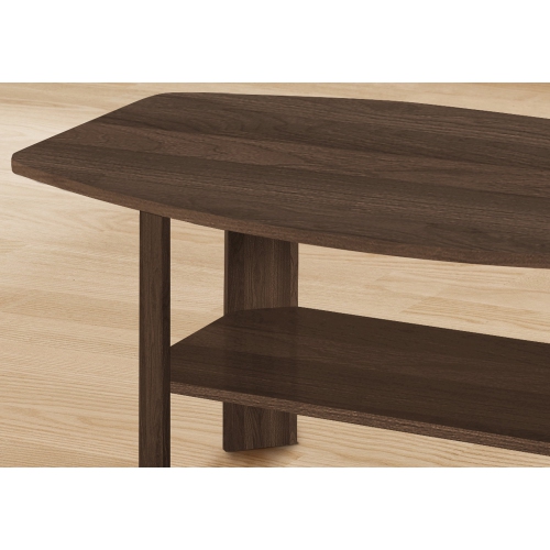 Monarch Specialties I 7872P Table Set - 3pcs Set / Dark Walnut