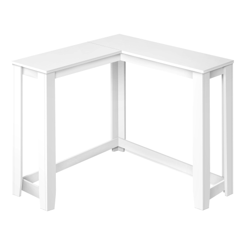 Monarch Specialties I 3656 Accent Table - 36" / White Corner Console