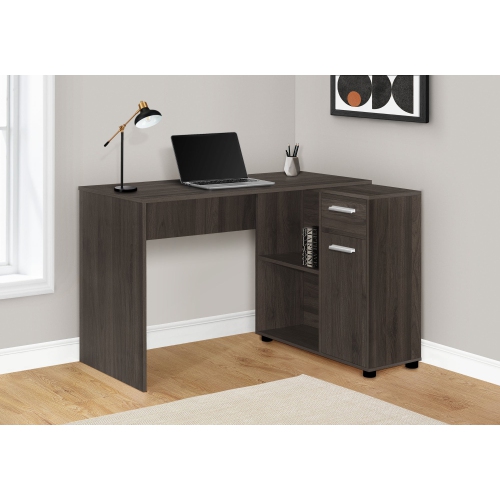 MONARCH SPECIALTIES  I 7349 Computer Desk - 46"l / Oak / Storage Cabinet In Brown