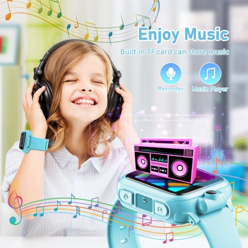 Kids Smart Watch with 26 Games, Camera, Video Recorder, Music, Alarm, Calculator, Calendar, Flashlight, Stopwatch, and Pedometer – Fun Birthday Gift