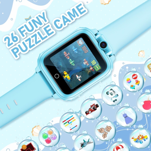 Kids Smart Watch with 26 Games, Camera, Video Recorder, Music, Alarm, Calculator, Calendar, Flashlight, Stopwatch, and Pedometer – Fun Birthday Gift