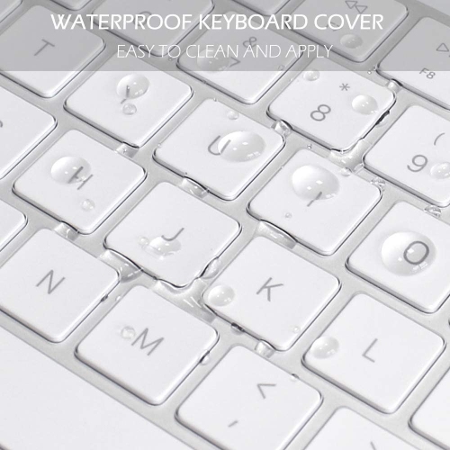 Keyboard Cover Skin for 2018-2017 Apple Magic Keyboard with Numeric Keypad A1843 US Enter MQ052LL/A Wireless Bluetooth Keyboard Ultra Thin Full Size