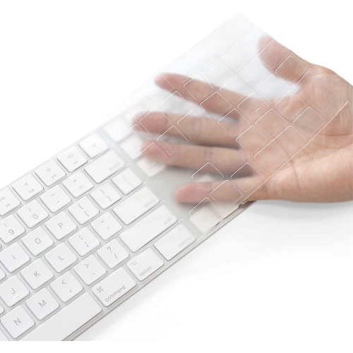 Keyboard Cover Skin for 2018-2017 Apple Magic Keyboard with Numeric Keypad A1843 US Enter MQ052LL/A Wireless Bluetooth Keyboard Ultra Thin Full Size