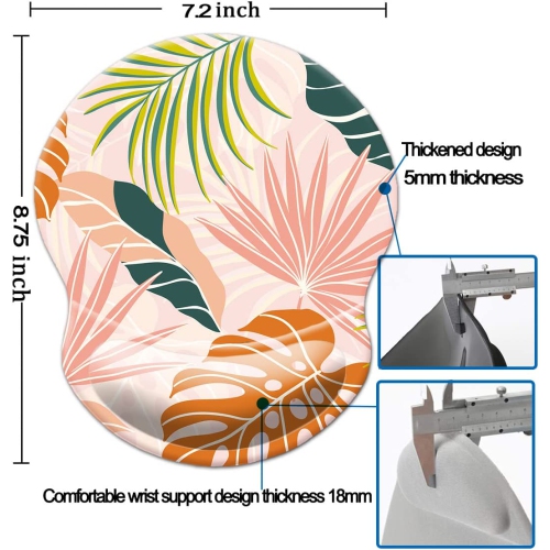 Mouse Pad with Wrist Support, Non Slip Mousepad Wrist Rest for Office, Computer, Laptop & Mac- Durable & Comfortable & Lightweight Ergonomic Support