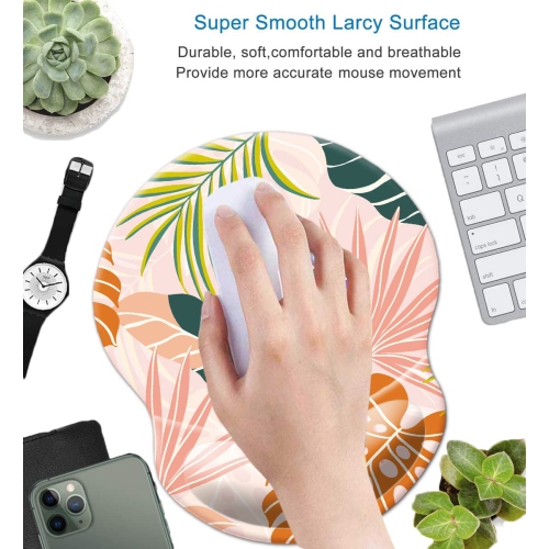 Mouse Pad with Wrist Support, Non Slip Mousepad Wrist Rest for Office, Computer, Laptop & Mac- Durable & Comfortable & Lightweight Ergonomic Support