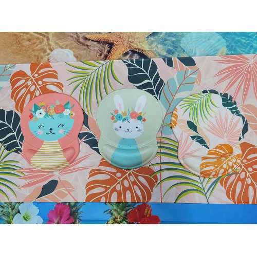 Mouse Pad with Wrist Support, Non Slip Mousepad Wrist Rest for Office, Computer, Laptop & Mac- Durable & Comfortable & Lightweight Ergonomic Support