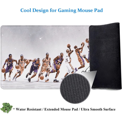 31.5x11.8 Inch Non-Slip Rubber Stitched Edges Extended Large Gaming Mouse Pad Office Keyboard Mouse Mat