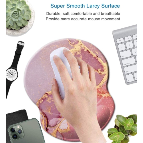 Mouse Pad with Wrist Support, Non Slip Mousepad Wrist Rest for Office, Computer, Laptop & Mac- Durable & Comfortable & Lightweight Ergonomic Support