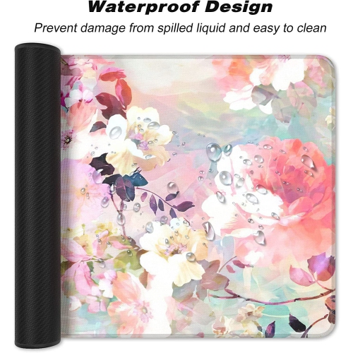 Extended Large Mouse Pad, XXL Gaming Mousepad 31.5 x 15.7 Inch, Big Computer Keyboard Desk Pad, Waterproof Mouse Mat with Stitched Edges and Non-Slip