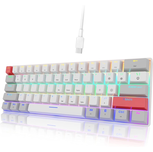 GM610 Wireless Mechanical Gaming Keyboard,60% RGB Bluetooth Hot