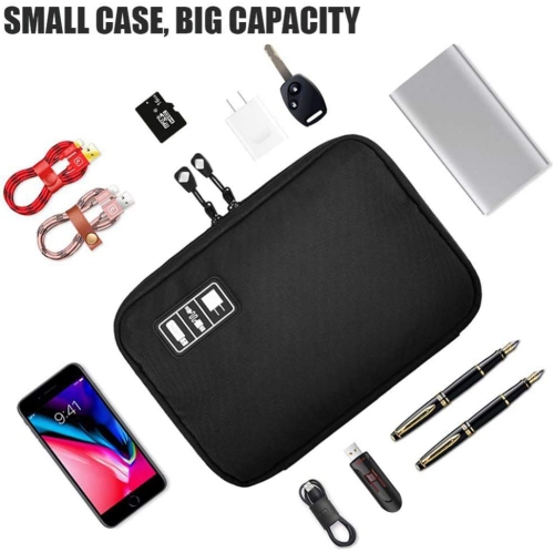 Travel Electronics Organizer Cable Organizer Bag Electronics Accessories Case for USB,Chargers,Power Bank etc.