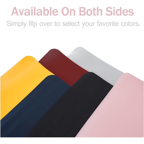 Desk Pad, Large Office Mouse Mat 31.5'' x 15.7'', Waterproof PU Leather Mouse Pad, Dual Side Desk Blotter Protector, Non-Slip Laptop Desk Writing Mat