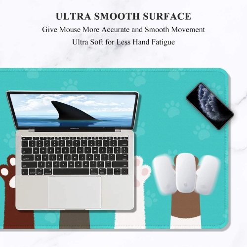 Large Mouse Pad, Full Desk XXL Extended Gaming Mouse Pad 35' X 15', Waterproof Desk Mat with Stitched Edge, Non-Slip Laptop Computer Keyboard