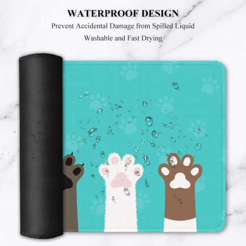 Large Mouse Pad, Full Desk XXL Extended Gaming Mouse Pad 35' X 15', Waterproof Desk Mat with Stitched Edge, Non-Slip Laptop Computer Keyboard