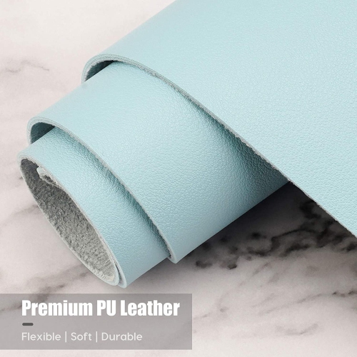 Desk Pad, 35.5' x 17' PU Leather Desk Mat, M Extended Mouse Pad, Waterproof Desk Blotter Protector, Ultra Thin Large Laptop Keyboard Mat, Non-Slip