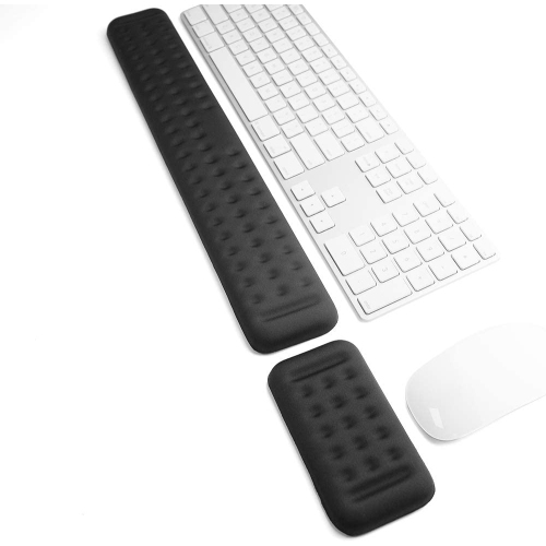 DOLAER  Keyboard And Mouse Wrist Rest Set Gaming Memory Foam Ergonomic Hand Palm Rest Support for Computer, PC, Laptop, Mac Typing And Wrist Pain