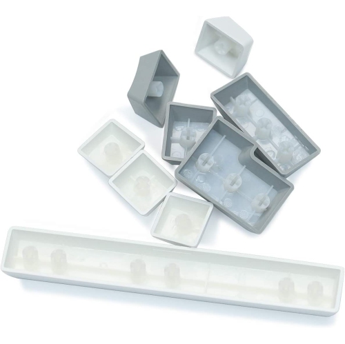 PBT Keycaps Backlit Doubleshot Keycap Set OEM Profile Translucent Cherry MX Key Caps with Keycaps Holder and Puller for 104/87/60%/108 MX Switches