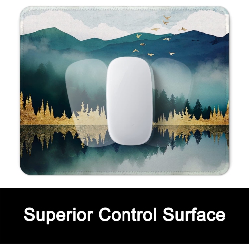 Mouse Pad with Non-Slip Rubber Base, Stitched Edge, Premium-Textured, Waterproof Gaming Mouse Pad for Wireless Mouse, Computers, Laptop, Office,